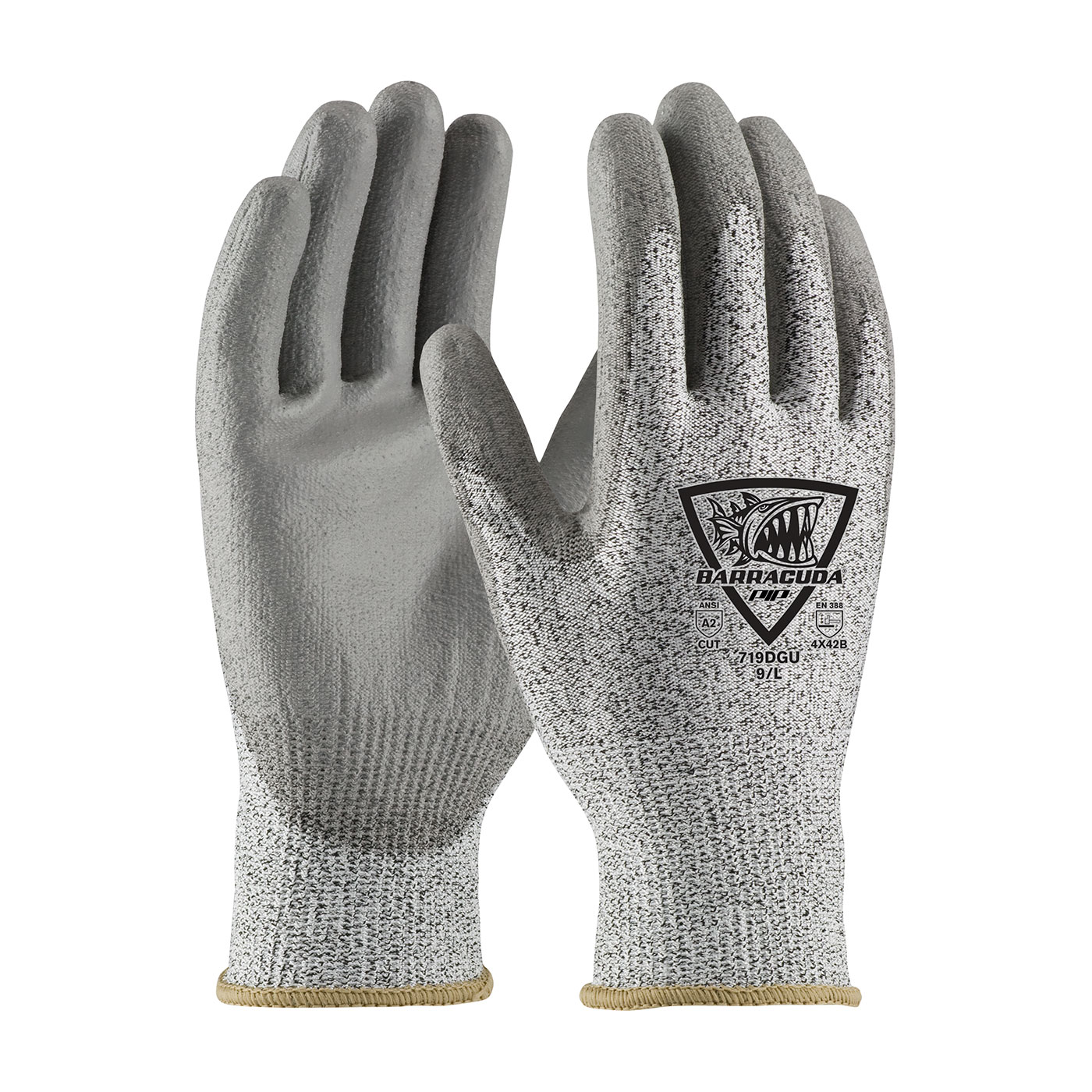 Barracuda® Seamless Knit HPPE Blended Glove with Polyurethane Coated Flat Grip on Palm & Fingers - Gloves